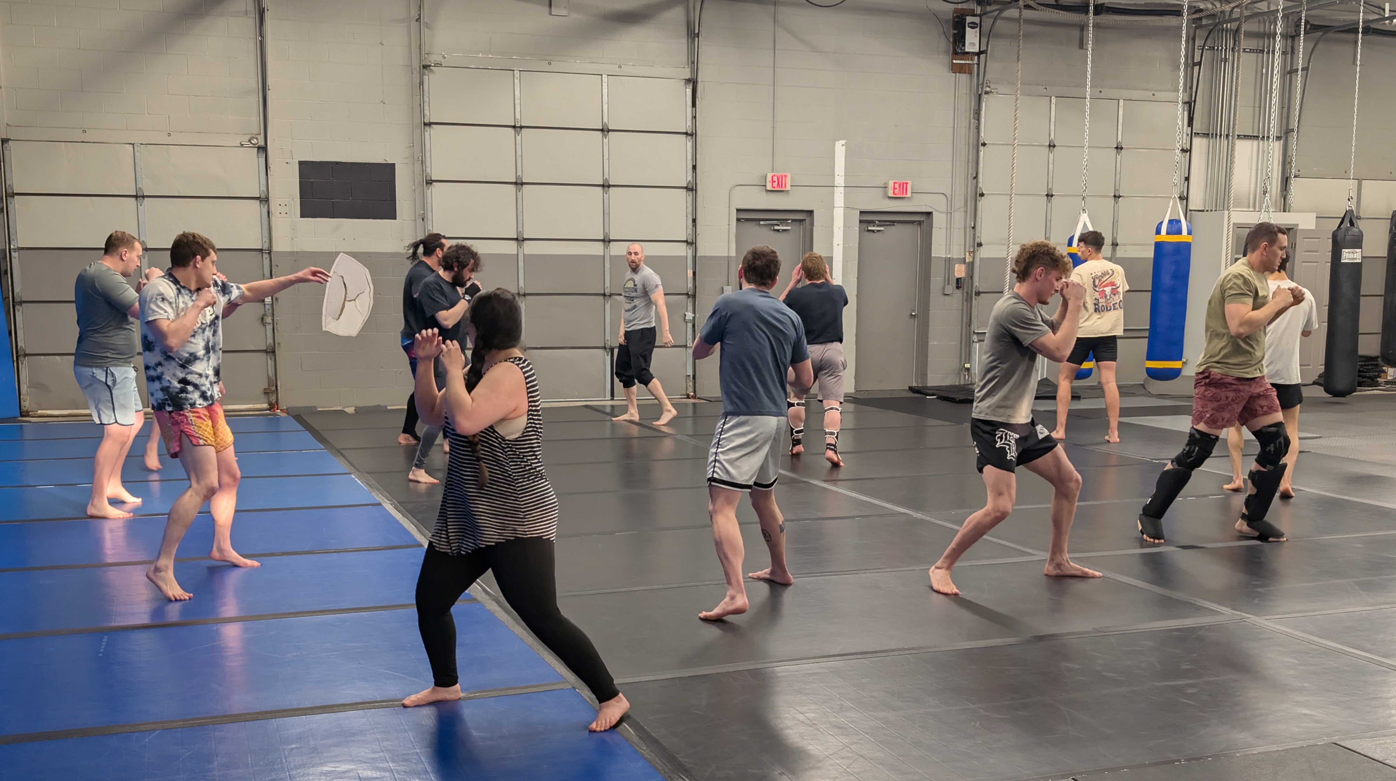 Kickboxing class at Tackle Jiu Jitsu