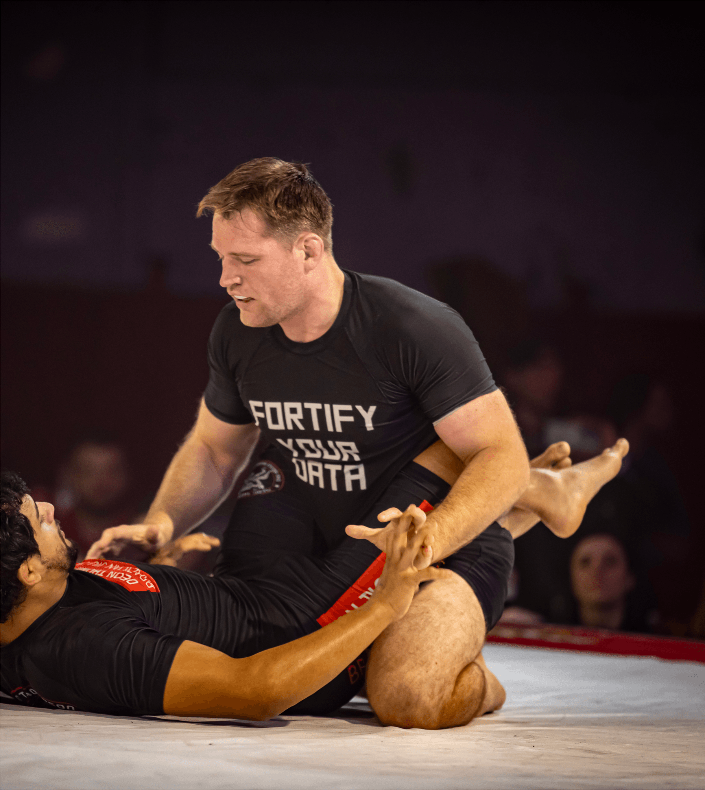 Mike Hudak competing in a brazilian jiu jitsu competition